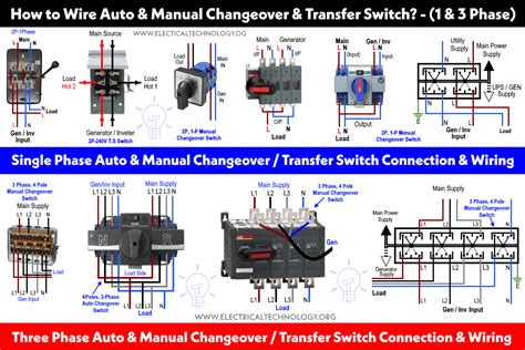 changeover switch wiring diagram